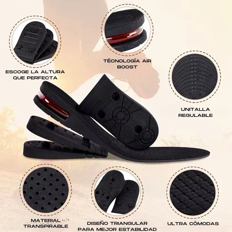 Plantillas de Aumento de Altura Invisible (Air Boost)